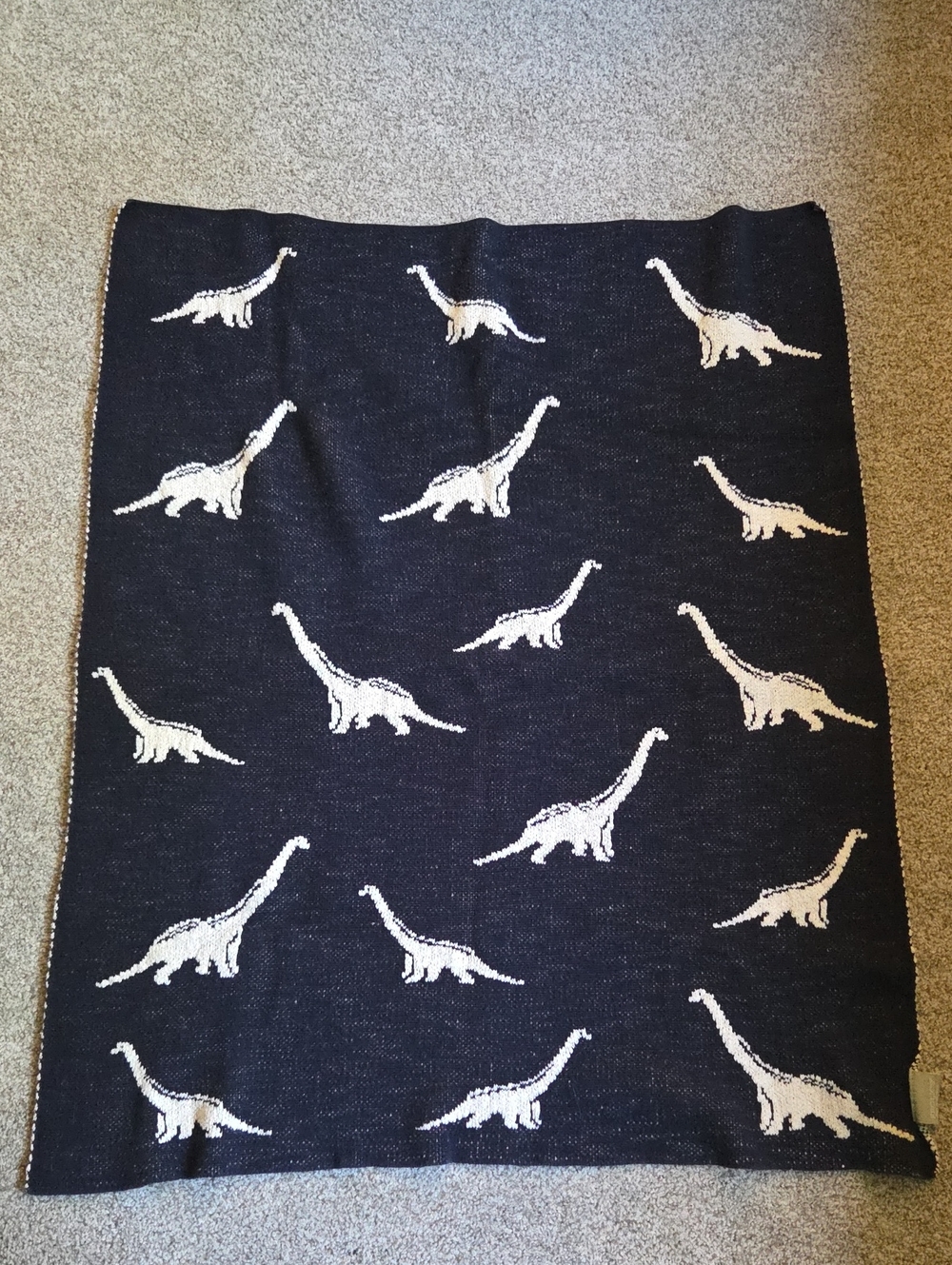 Navy Blue Crib/ Transition Blanket